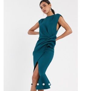 ASOS Fitted Drapey Dress